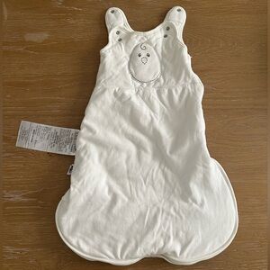Nested Bean Winter Sleep Sack Gently Weighted White 0-6 months